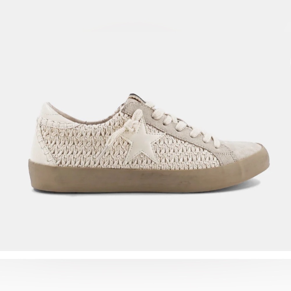 Shu Shop Paula Bone Woven Shoes Size 6.5 M